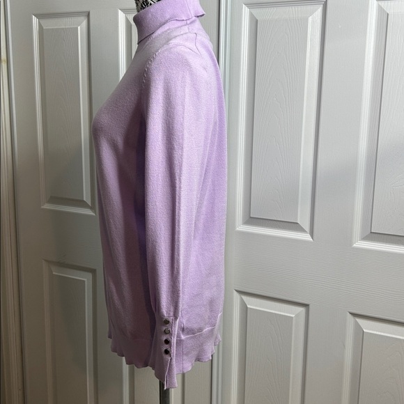 Torrid Light Purple Turtleneck Sweater Lightweight 0 L 12 - Picture 3 of 10